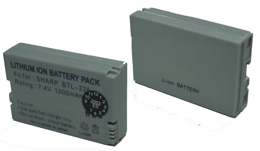 Sharp BTL226U Replacement Battery BLI229 Camcorder Batteries