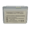 Sanyo Katana DLX SCP-8500 Gold Equal Battery CEL-SCP8500GD