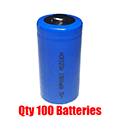 CR123A 3V 1500mAh 100 Batteries