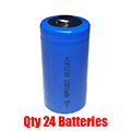 CR123A 3V 1500mAh 24 Batteries