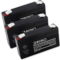 6V 1.2Ah Alarm Medical UPS Replacment Battery - 3pk
