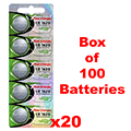 New Energy CR1620 Box of 100 Batteries
