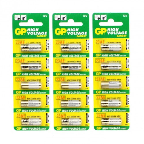 23A (10 pack) Vinnic L1028F Alkaline 12V Battery (A23, MN21 replacement)