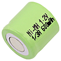 1/3 Battery 1.2 V 600mAh NiMH - 1/3AF-600NM