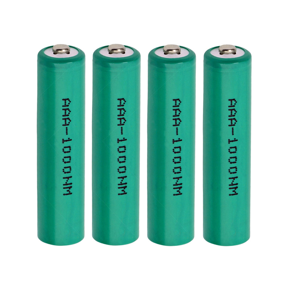 AAA Rechargeable 1000mAh 1.2V 4 Batteries AAA1000NM Rechargeables
