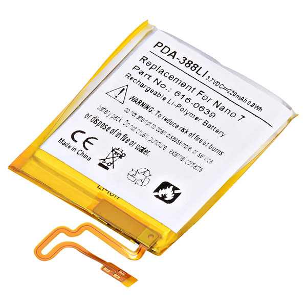 Apple IPod Nano 7th Gen 6160639 Replacement Battery PDA388LI PDA