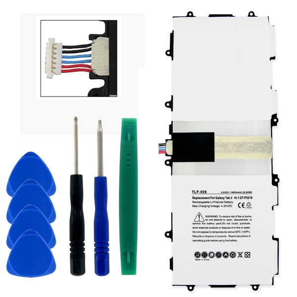 Samsung Galaxy TAB 3 10.1 Tablet Replacement Battery w/Tools TLP029 Tablet Watch Batteries