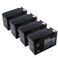 Toyo 12V 9Ah Sealed Lead Acid Battery 4 Pack with F2 Terminals