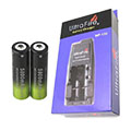 Ultrafire WF-139 Dual Port Charger and two (2) 18650 Batteries