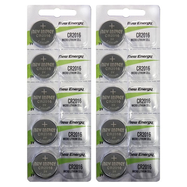 New Energy CR2016 - 10 Batteries - CR2016 Battery Group - Watch Batteries -  AA AAA batteries - Rechargeable Batteries - Discount Batteries - Shipped  Free in US