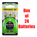 New Energy CR2450 Box of 24 Batteries