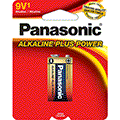 Panasonic Alkaline Plus Power 9V 1-Pack - 6AM-6PA/1B