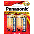 Panasonic Alkaline Plus Power D 1.5V 2-Pack - AM-1PA/2B