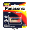 Panasonic CR123A 3V Lithium 12pk