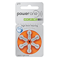 PowerOne 13 Orange Hearing Aid - Box of 60 Batteries