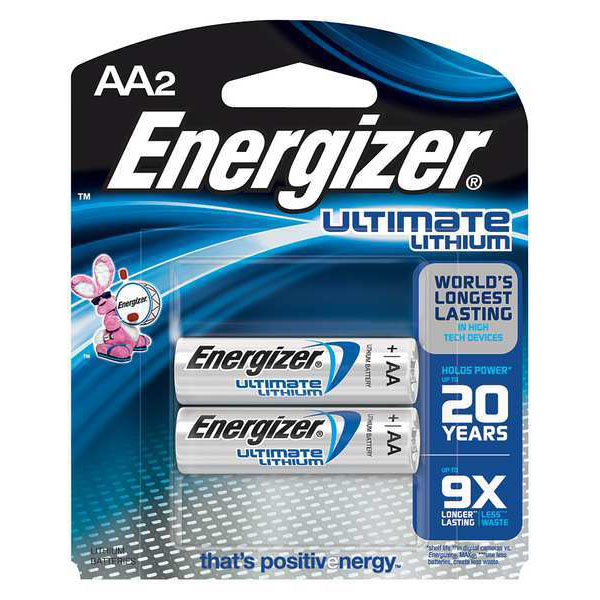 Energizer Ultimate Lithium AA Batteries (2Pack) L91BP2 Lithium AA