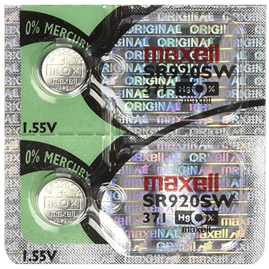 Maxell SR920SW, 371 , 1.55V Alkaline Button Cell - 5 pieces for Watch  Battery - Maxell 