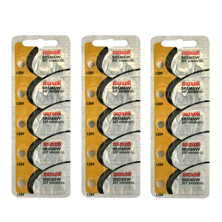 Maxell 317 SR516SW 15 Batteries - Watch Batteries - Watch Batteries - AA  AAA batteries - Rechargeable Batteries - Discount Batteries - Shipped Free  in US