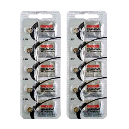 Maxell 377376 SR626 10 Batteries Japan Fresh Date Coded - Watch Batteries -  Watch Batteries - AA AAA batteries - Rechargeable Batteries - Discount  Batteries - Shipped Free in US